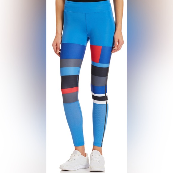 adidas Pants - NWT RARE Adidas Colorblock Women's Leggings size xs 4 6 blue red navy black